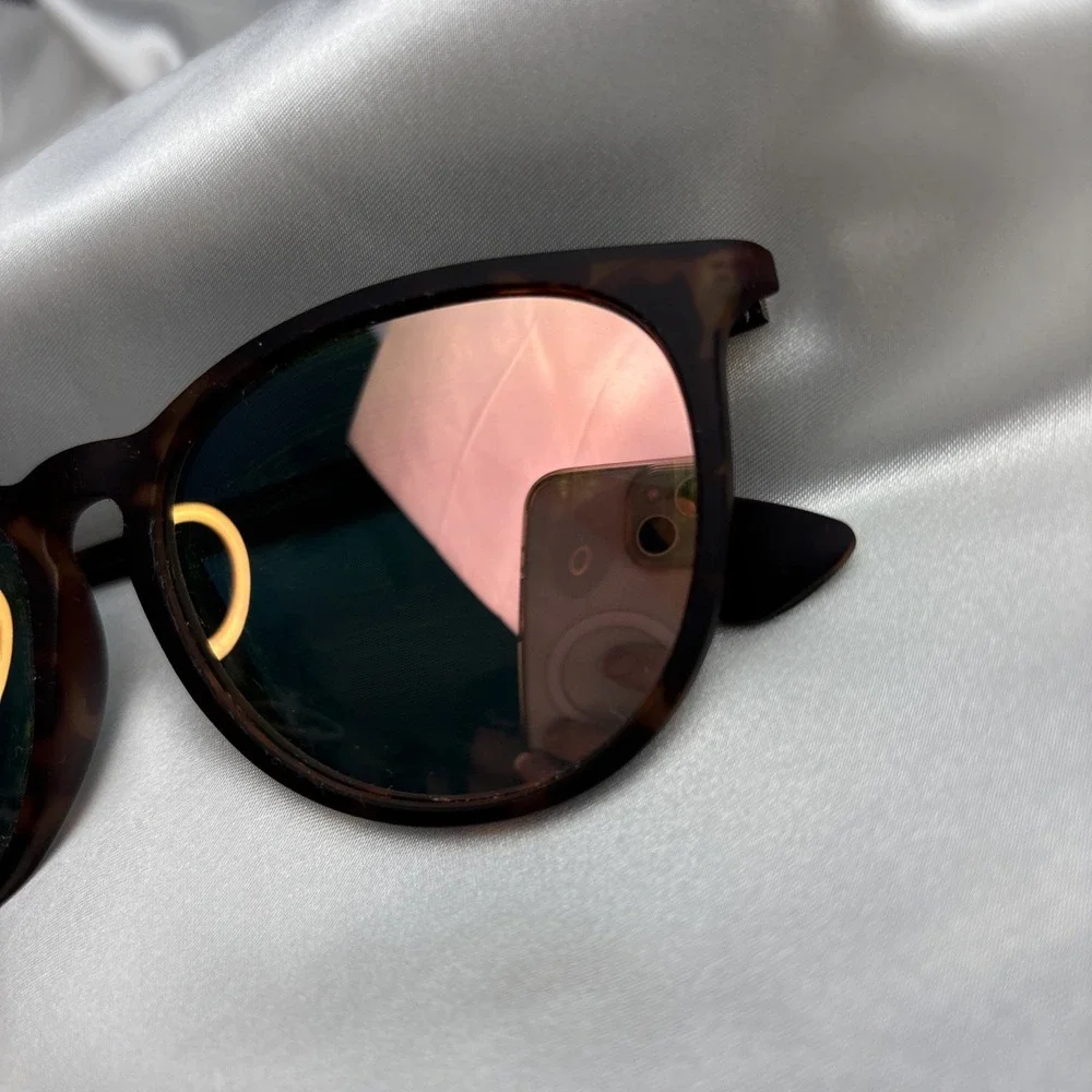 Detour Hurricane‎ Sunglasses Mirrored Polarized Lenses Metal Tortiseshell